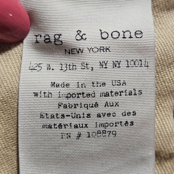 Rag & Bone Women's Boyfriend Jean Moss W/Holes Size 28 Medium Wash Cotton Denim - Picture 13 of 16